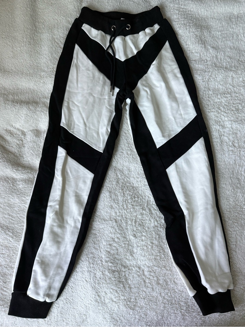 I.AM.GIA Black & White Colorblock Joggers